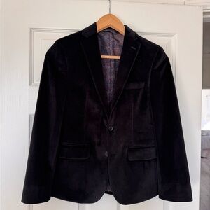 Boy’s Lauren Ralph Lauren Classic Black Velvet Blazer Size 12